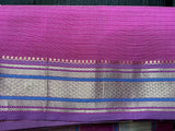 REHWA Maheshwari Handwoven Neem Reshmi BAL Border Saree