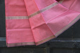 REHWA Maheshwari Handwoven Neem Reshmi GSV Border Saree