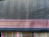 REHWA Maheshwari Handwoven Zari Tissue CHOKA Border Saree