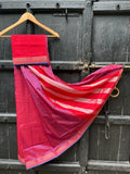 REHWA Maheshwari Handwoven Garbh Reshmi Bugdi Border Saree
