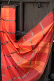 REHWA Maheshwari Handwoven Neem Reshmi GSV Border Saree