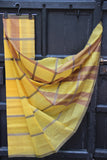 REHWA Maheshwari Handwoven Neem Reshmi GSV Border Saree