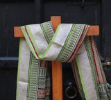 REHWA Bagh Print Maheshwari Handwoven Mohniya Borders Dupatta