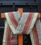 REHWA Bagh Print Maheshwari Handwoven Mohniya Borders Dupatta