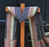 REHWA Bagh Print Maheshwari Handwoven Mohniya Borders Dupatta