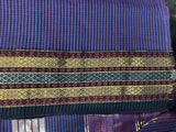 REHWA Maheshwari Handwoven Pure Cotton Gold Zari HANSA Border Saree