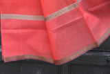 REHWA Maheshwari Handwoven Neem Reshmi GSV Border Saree