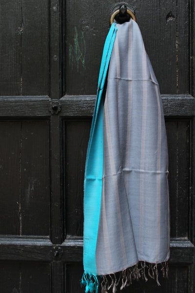 Silver With Turquoise Shawl